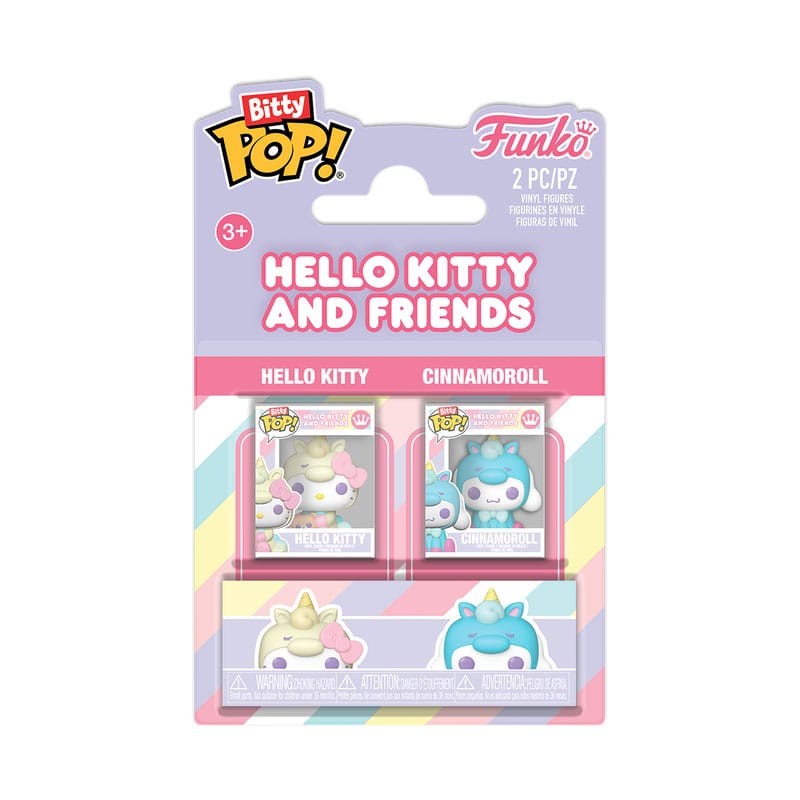 Hello Kitty Pack de 2 Figuras Bitty POP! Vinyl HK & Cinnamonroll 2,5 cm