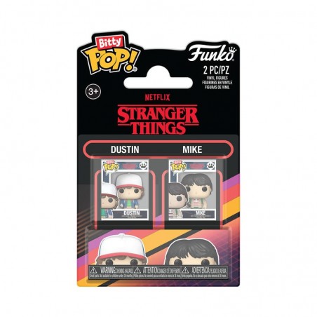 Stranger Things Pack de 2 Figuras Bitty POP! Vinyl Dustin & Mike 2,5 cm
