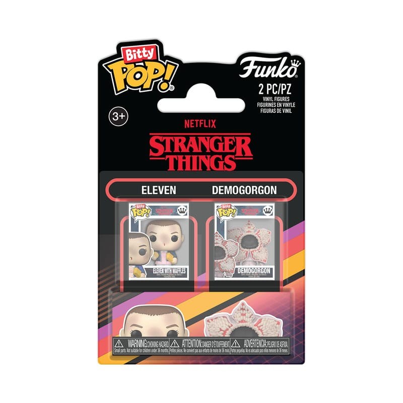 Stranger Things 2-Pack Bitty POP! Vinyl Figures – Eleven & Demogorgon (2.5 cm)