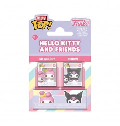 Hello Kitty Pack de 2 Figuras Bitty POP! Vinyl My Melody & Kuromi 2,5 cm