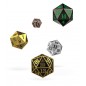 Oakie Doakie Dice Dados Spindown D20 Set Metal (5) Oakie Doakie Dice Dados Spindown D20 Set Metal (5)