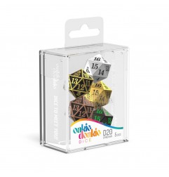 Oakie Doakie Dice Dados Spindown D20 Set Metal (5)