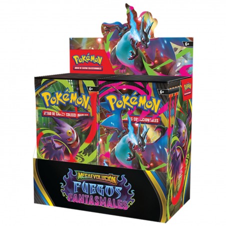 [ESPAÑOL] Pokemon TCG: Display 36 Sobres de Refuerzo Megaevolución: Fuegos Fantasmales
