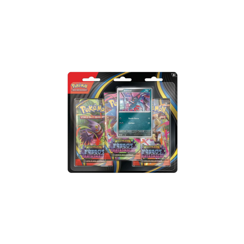 [SPANISH] Pokemon TCG: 3 Pack Blister Mega Evolution - Phantasmal Flames