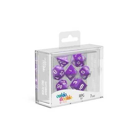 Oakie Doakie Dice RPG Set Solid - Purple (7)
