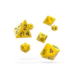 Oakie Doakie Dice RPG Set Solid - Yellow (7)