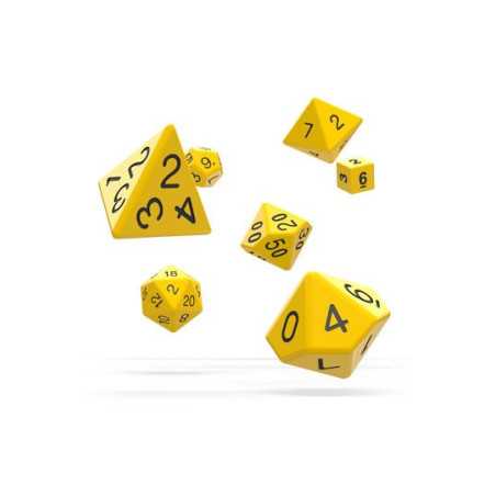 Oakie Doakie Dice RPG Set Solid - Yellow (7)