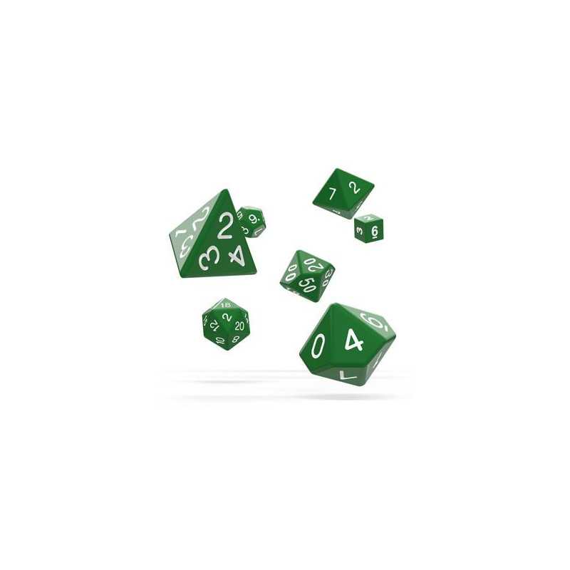 Oakie Doakie Dice RPG Set Solid - Green (7) Oakie Doakie Dice RPG Set Solid - Green (7)