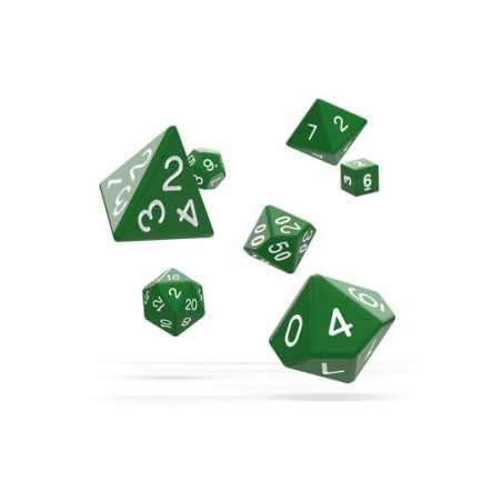 Oakie Doakie Dice RPG Set Solid - Green (7)