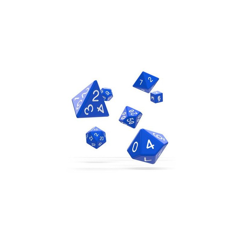 Oakie Doakie Dice Dados RPG-Set Solid - Azul (7)