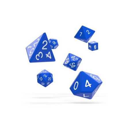 Oakie Doakie Dice RPG Set Solid - Blue (7)