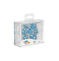 Oakie Doakie Dice RPG Set Speckled - Light Blue (7)