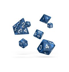 Oakie Doakie Dice Dados RPG-Set Marble - Azul (7)
