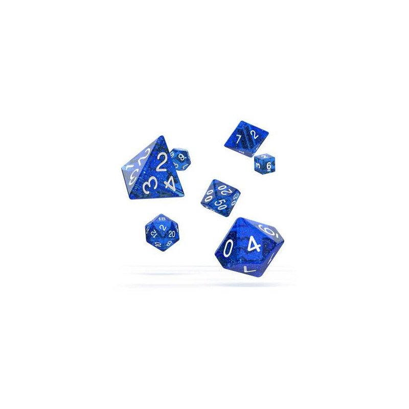 Oakie Doakie Dice Dados RPG-Set Speckled - Azul (7)
