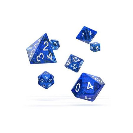 Oakie Doakie Dice Dados RPG-Set Speckled - Azul (7)