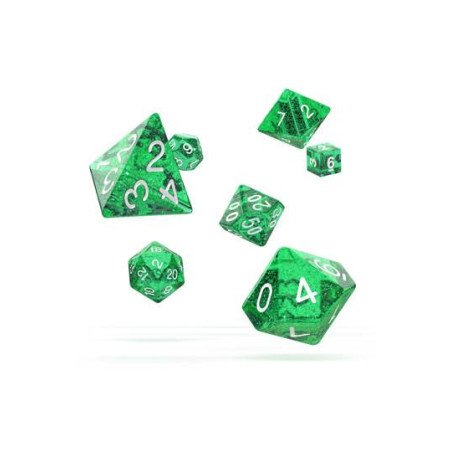Oakie Doakie Dice Dados RPG-Set Speckled - Verde (7)