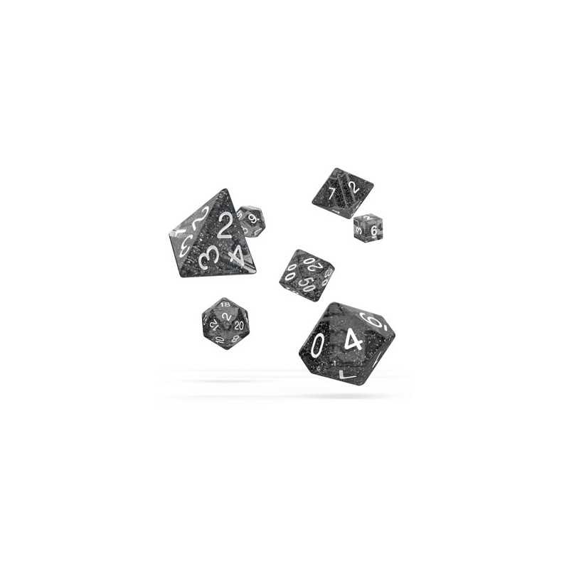 Oakie Doakie Dice Dados RPG-Set Speckled - Negro (7) Oakie Doakie Dice Dados RPG-Set Speckled - Negro (7)