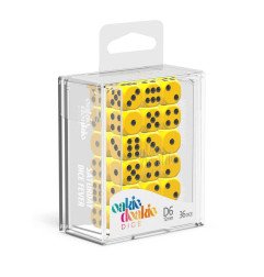 Oakie Doakie Dice Dados D6 12 mm Solid - Amarillo (36)