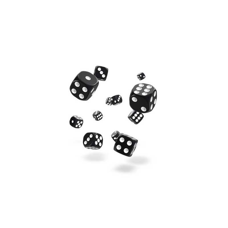 Oakie Doakie Dice Dados D6 12 mm Solid - Negro (36) Oakie Doakie Dice Dados D6 12 mm Solid - Negro (36)