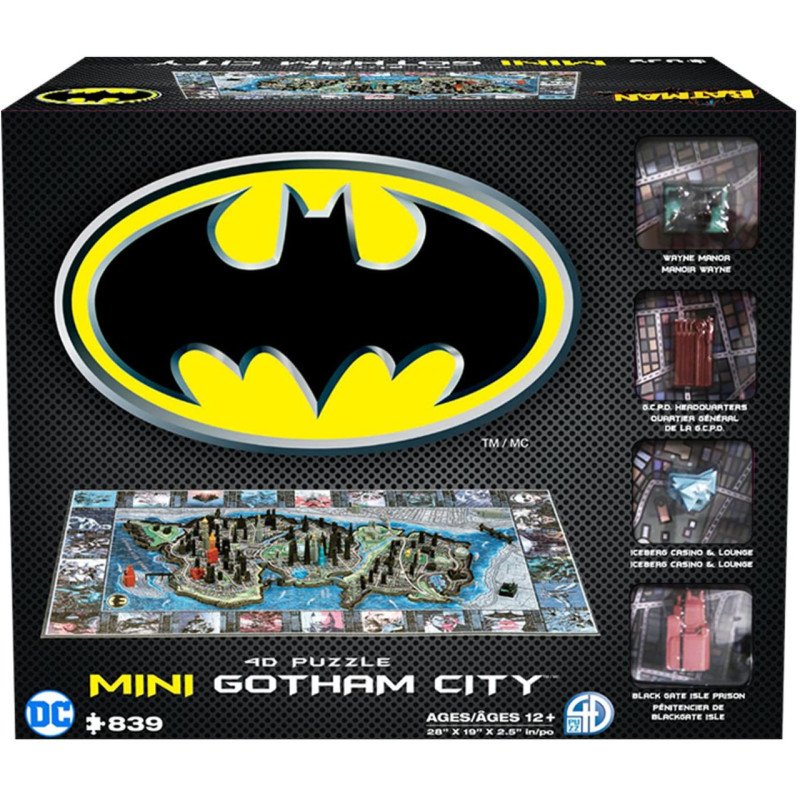 4D Puzzle Mini Gotham City 839 piezas