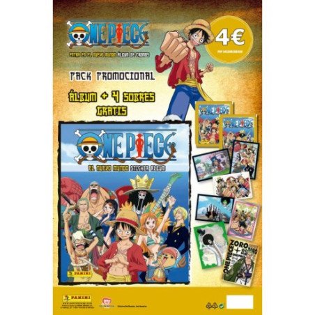 [ESPAÑOL] One Piece El Nuevo Mundo 2023: Pack Promocional Álbum + 4 Sobres