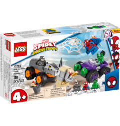 Lego 10782 Marvel Spidey y Su Super Equipo Camiones de Combate de Hulk y Rino