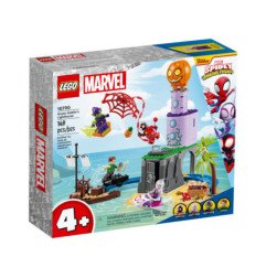Lego 10790 Marvel Equipo Spider en el Faro del Duende Verde con Mini Figuras de Superhéroes