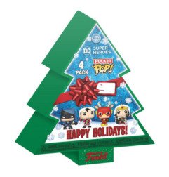 DC Comics Holiday 2022 Pack de 4 Figuras Pocket POP! Tree Holiday Box