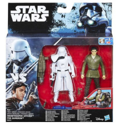 Figura Star Wars Snowtrooper Officer y Poe Dameron