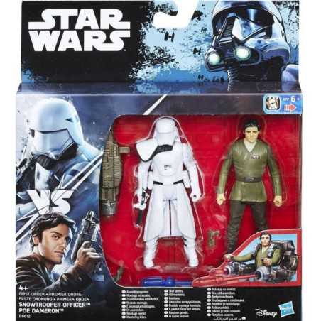 Figura Star Wars Snowtrooper Officer y Poe Dameron