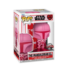 Star Wars Valentines POP! Star Wars Vinyl Figura Mando w/Grogu 498