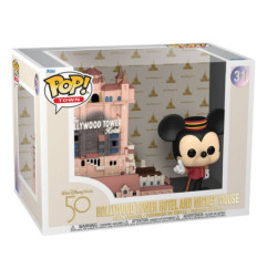 Walt Disney World 50th Anniversary POP! Town Vinyl Figura Hollywood Tower Hotel and Mickey Mouse 31