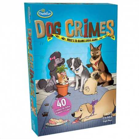 ThinkFun Dog Crimes - Juego de Mesa de Misterio y Detectives