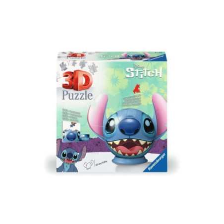 Puzzle Ball 3D 72 piezas Stich con orejas