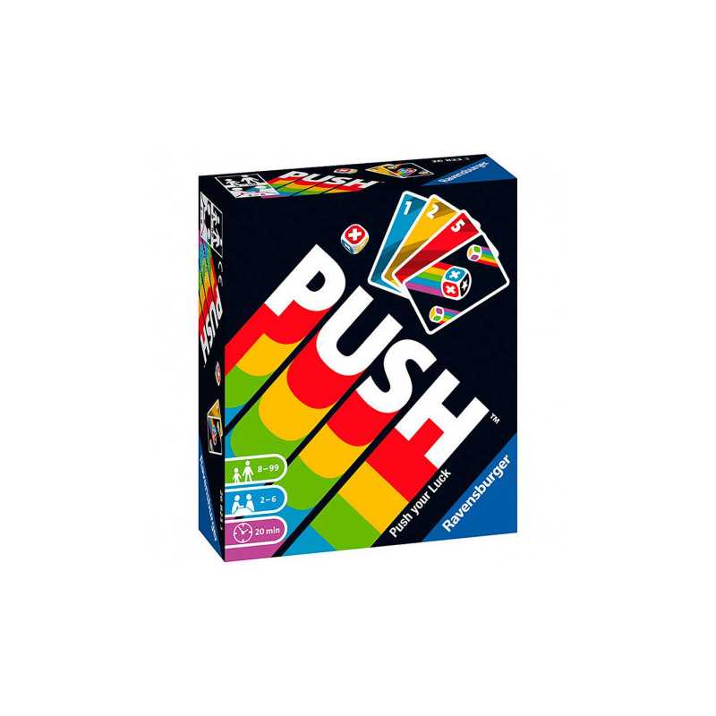 Ravensburger Juego de Cartas Push - Estrategia y Azar Ravensburger Juego de Cartas Push - Estrategia y Azar