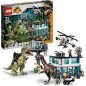 LEGO 76949 Jurassic World Ataque del Giganotosaurio y el Therizinosaurio