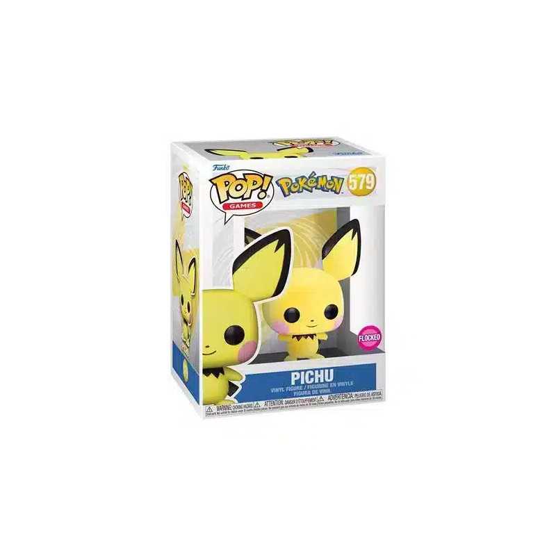 Pokémon POP! Games Pichu 579 Flocked - Figura Coleccionable de 10 Cm con Textura Aterciopelada Pokémon POP! Games Pichu 579 Flocked - Figura Coleccionable de 10 Cm con Textura Aterciopelada