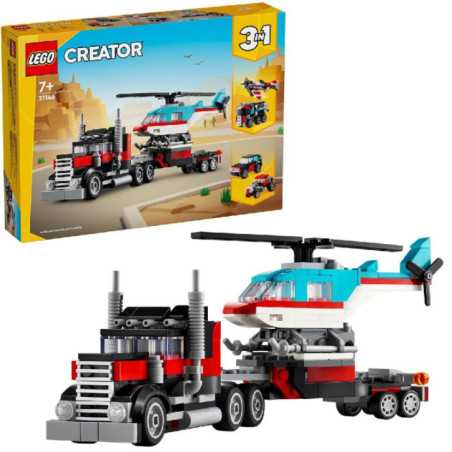 31146 Camión Plataforma con Helicóptero