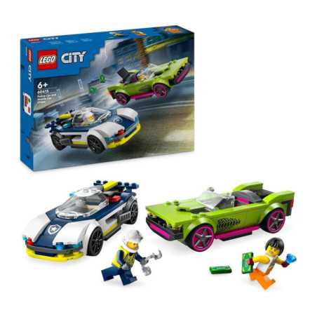 60415 Coche de Policía y Potente Deportivo