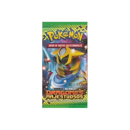 [ESPAÑOL] Juego de cartas coleccionables Pokémon Negro y Blanco Dragones Majestuosos