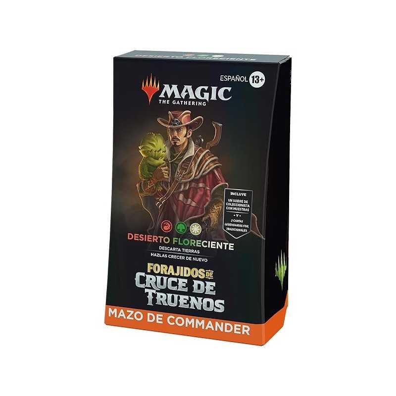 [ESPAÑOL] Magic The Gathering Forajidos de Cruce de Truenos Mazo Commander Desierto Floreciente