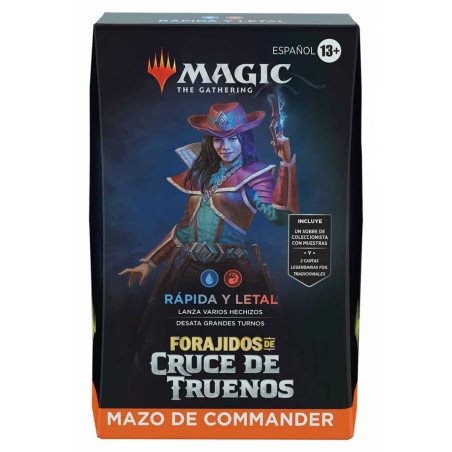 [ESPAÑOL] Magic The Gathering Forajidos de Cruce de Truenos Junction Mazo Commander Rápida y letal