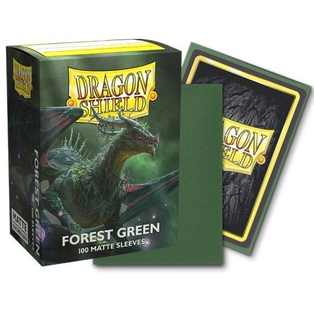Dragon Shield Sleeves: Forest Green Matte (100)