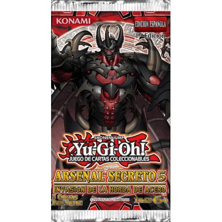 [ESPAÑOL] Juego de cartas coleccionables Yu-Gi-Oh! Arsenal secreto 5 Invasión de la hora de acero