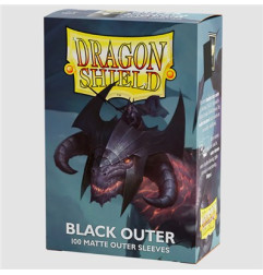 Dragon Shield Sleeves: Black Outer Matte (100)