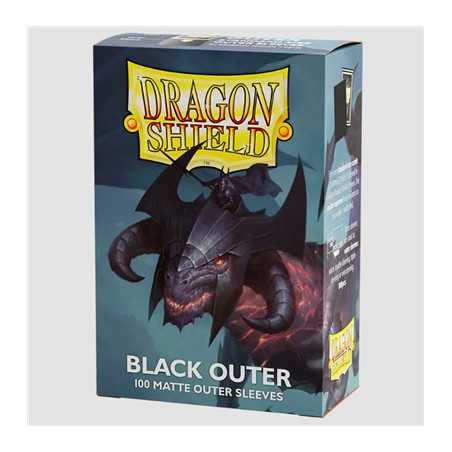 Dragon Shield Sleeves: Black Outer Matte (100)