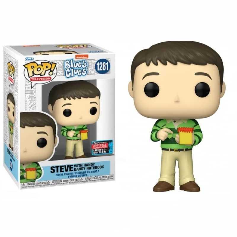 Blue's Clues POP! Television Steve with handy dandy notebook 2022 Fall Convention Blue's Clues POP! Television Steve with handy dandy notebook 2022 Fall Convention