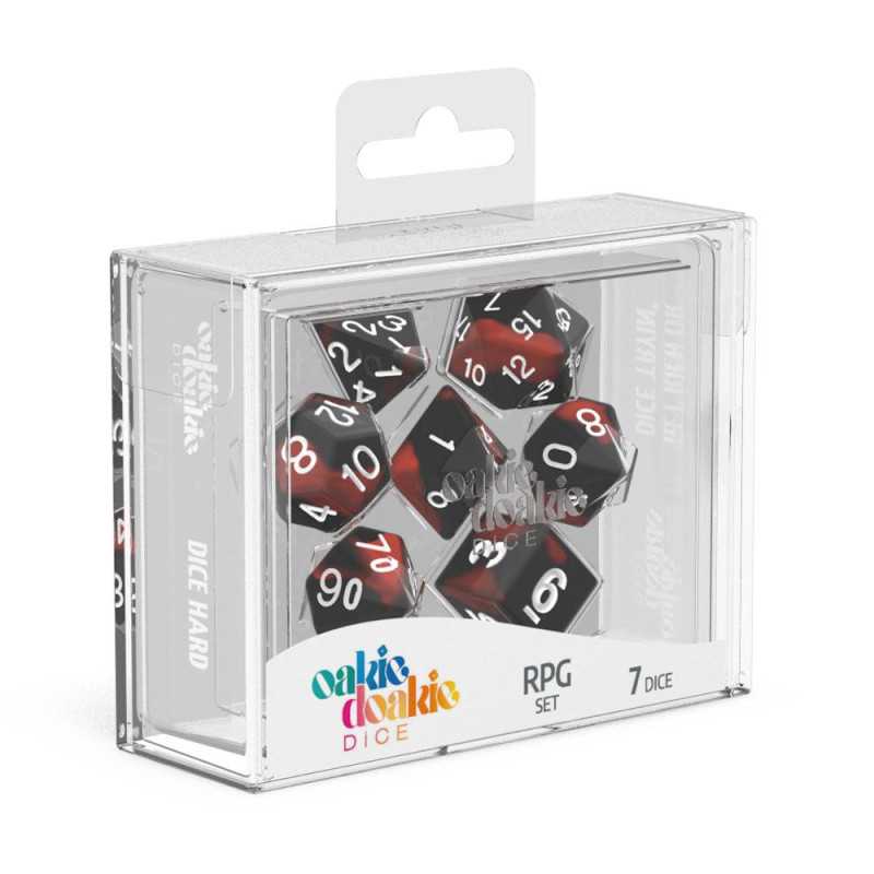 Oakie Doakie Dice Dados RPG-Set Glow in the Dark - Lava (7) Oakie Doakie Dice Dados RPG-Set Glow in the Dark - Lava (7)
