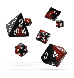 Oakie Doakie Dice Dados RPG-Set Glow in the Dark - Lava (7)