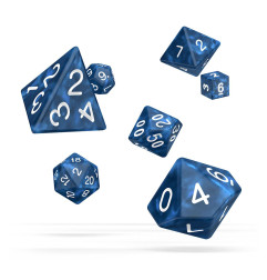 Oakie Doakie Dice Dados RPG-Set Marble - Blue (7)